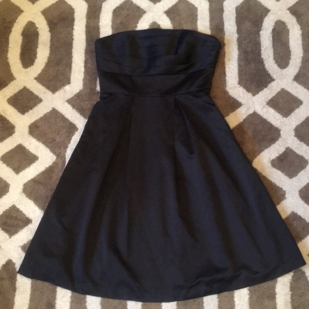 White House Black Market Ruched Party Dress Sz 2